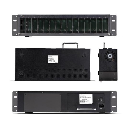 Châssis rack StarTech MCM15-MEDIA-CHASSIS 15 slots alimentation redondante