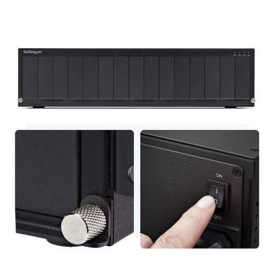 Châssis rack StarTech MCM15-MEDIA-CHASSIS 15 slots alimentation redondante