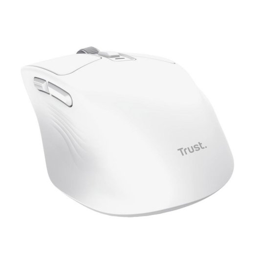 Souris Trust Niven RF Wireless Bluetooth 3200DPI Blanc USB-C 7 Boutons