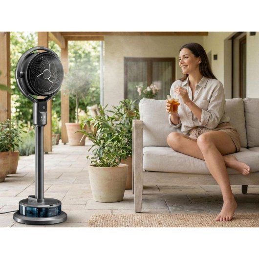 Ventilador Nebulizador Purline MISTY APOLLO 50W Display Digital