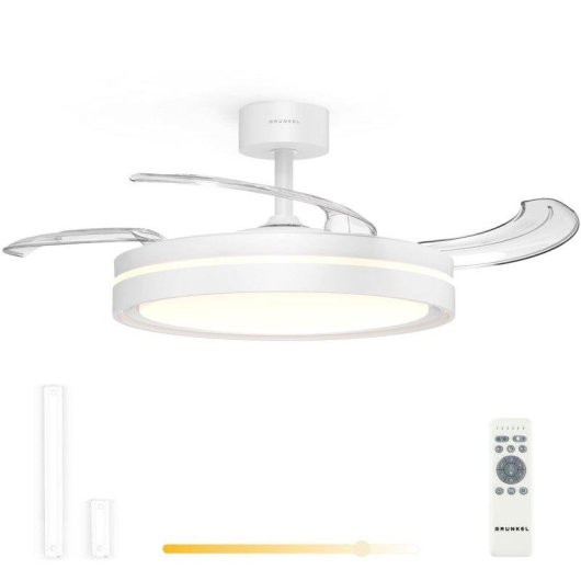 Ventilador de techo Grunkel Skywhite42 42 pulgadas con motor DC y luz LED