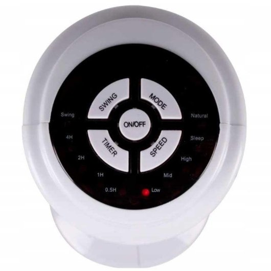 Ventilador de torre Lifetime Air 45W 3 velocidades oscilante con temporizador blanco