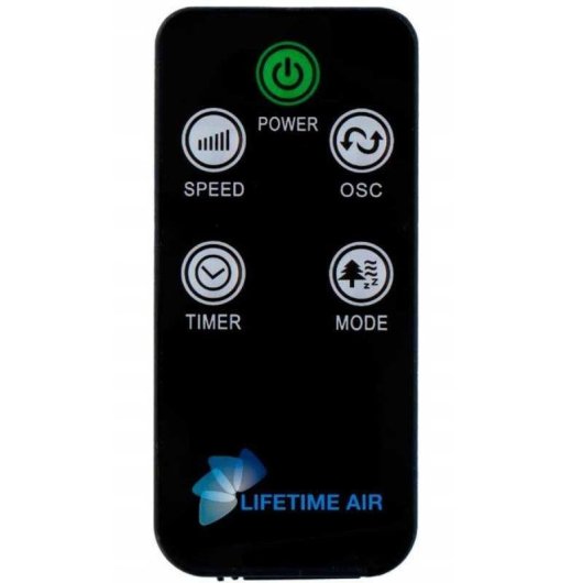 Ventilador de torre Lifetime Air 45W 3 velocidades oscilante con temporizador blanco