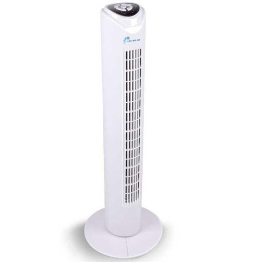 Ventilador de torre Lifetime Air 45W 3 velocidades oscilante con temporizador blanco