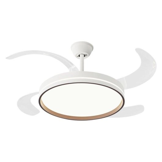 Ventilador de techo Purline CEILY BRISE WWD 122cm blanco y madera con luz