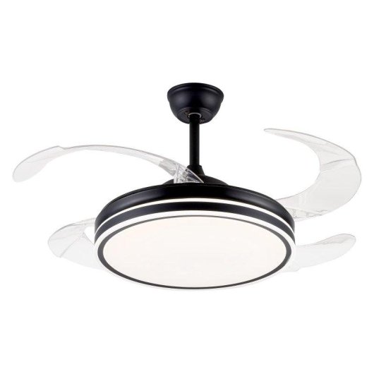 Ventilador de techo Purline CEILY BRISE B con luz y aspas retráctiles 107cm