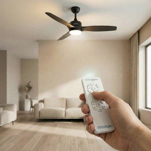 Deckenventilator Cecotec Energysilence Aero 452 Quicksnap Black 30W LED 52" 3 Flügel