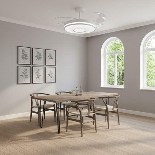 Ventilador de Techo Bel Air Alice 72W 4 Aspas Retráctiles 108 cm