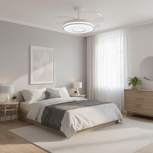 Ventilador de Techo Bel Air Alice 72W 4 Aspas Retráctiles 108 cm