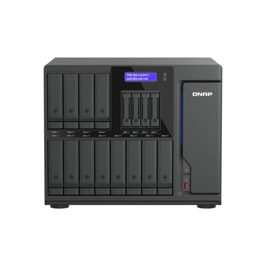 Servidor NAS torre QNAP 32GB DDR5 Intel Core Ultra 7 16 baias QuTS hero