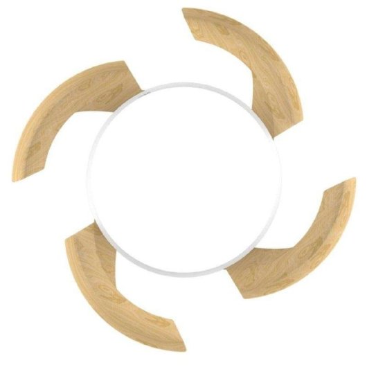 Ventilador de techo Cecotec Energysilence Aero 4500 Puzzle con luz LED y aspas retráctiles