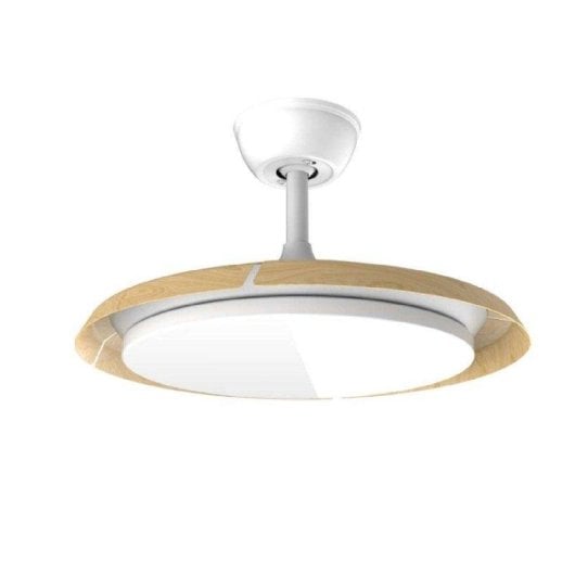 Ventilador de techo Cecotec Energysilence Aero 4500 Puzzle con luz LED y aspas retráctiles