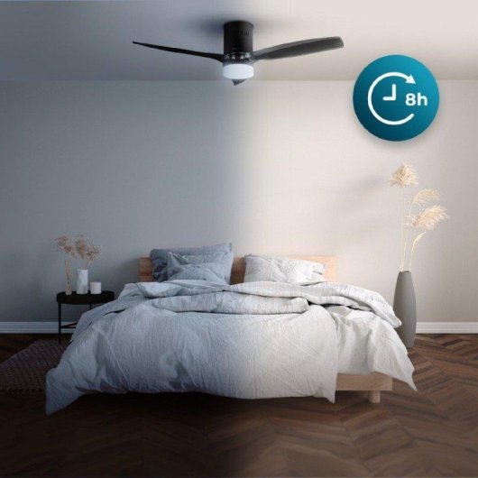 Ventilador de Techo Cecotec Energysilence Aero 5650 Black&transparent 52" 40W