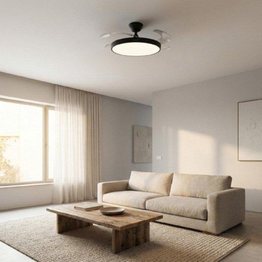 Deckenventilator mit Licht Cecotec EnergySilence Aero 300 Air 30W Einklappbare Flügel 6 Stufen Fernbedienung