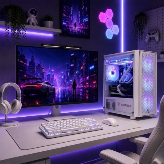 PC de bureau PcCom Ready Intel Core i7-14700KF 32GB 2TB SSD RTX 5060 V2 Blanc