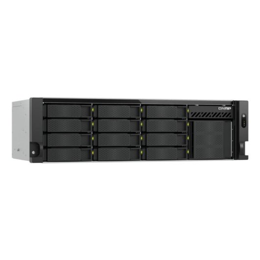 Servidor NAS rack 3U QNAP Intel Atom C5125 8GB DDR4 16 discos 10GbE