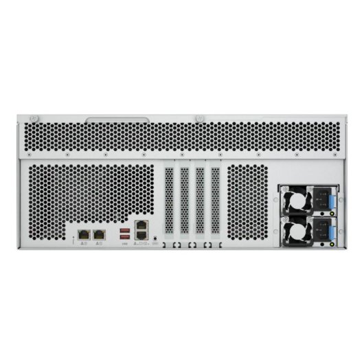 Servidor NAS rack QNAP 4U AMD Ryzen 7 PRO 32GB DDR5 24 baias ZFS