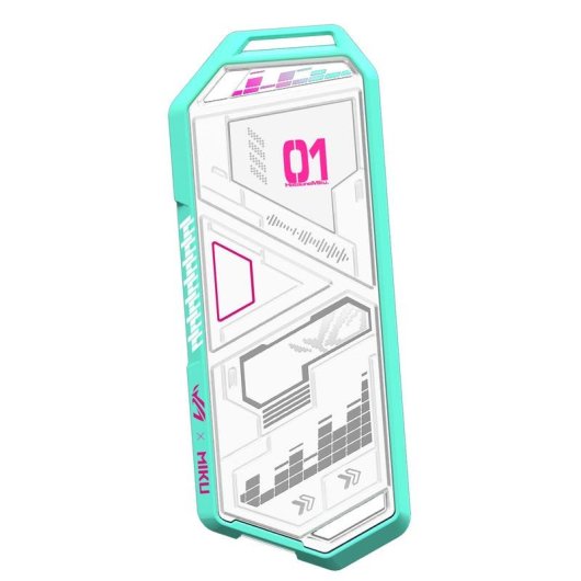 Caixa Externa ASUS ROG Strix Arion Hatsune Miku M.2 Alumínio Branco USB-C 10 Gbit/s