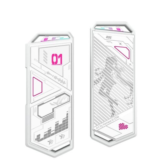 Caixa Externa ASUS ROG Strix Arion Hatsune Miku M.2 Alumínio Branco USB-C 10 Gbit/s