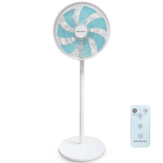 Ventilateur sur Pied Grunkel FS-14PR 30W 35cm 12 Vitesses Silencieux Télécommande Minuterie