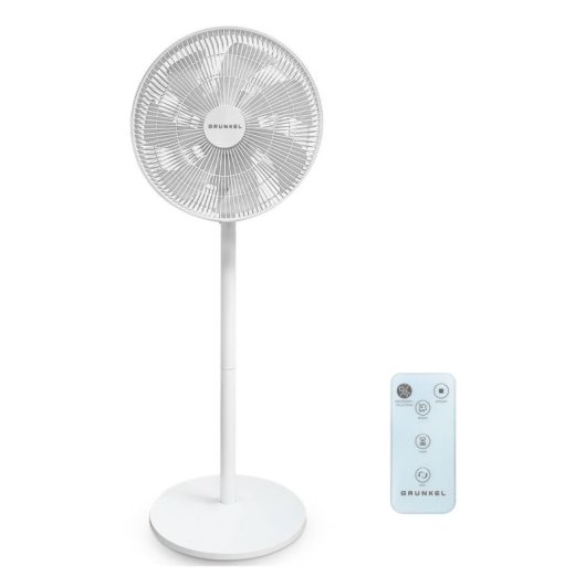 Ventilateur sur Pied Grunkel FS-14PR 30W 35cm 12 Vitesses Silencieux Télécommande Minuterie
