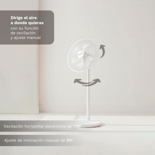 Ventilateur sur Pied Grunkel FS-14PR 30W 35cm 12 Vitesses Silencieux Télécommande Minuterie