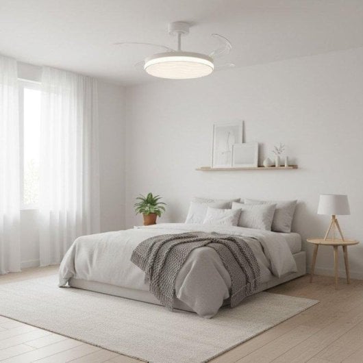 Ventilador de techo Bel Air Home Luxor 72W 4 aspas retráctiles Ø108 cm blanco