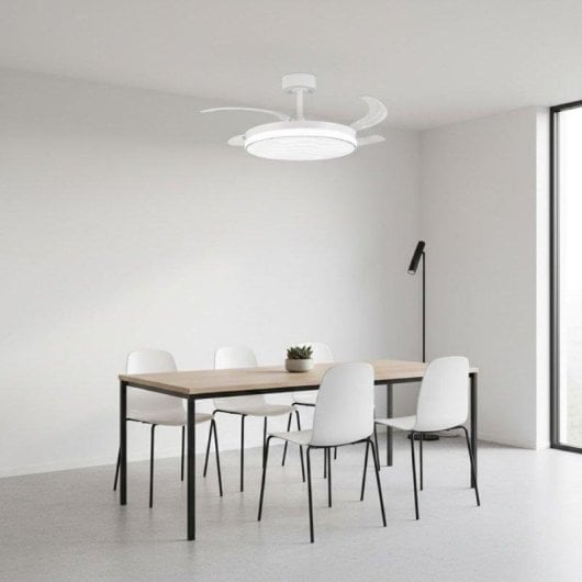 Ventilador de techo Bel Air Home Luxor 72W 4 aspas retráctiles Ø108 cm blanco