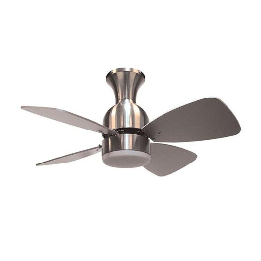 Ventilador de techo Lumit Fresco 4 aspas níquel Ø81x35 cm