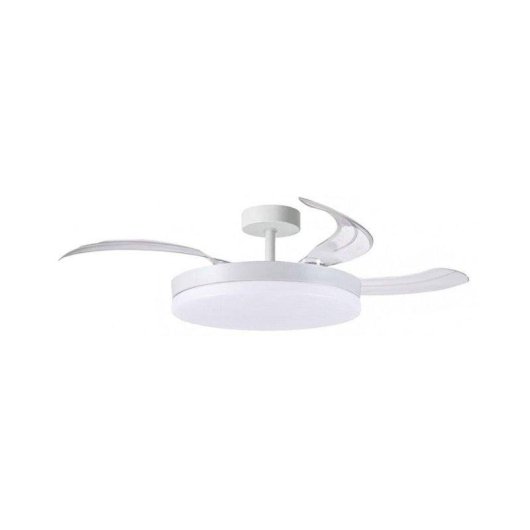 Ventilador de techo Bel Air Apolo 72W 4 aspas retráctiles blanco Ø108 cm