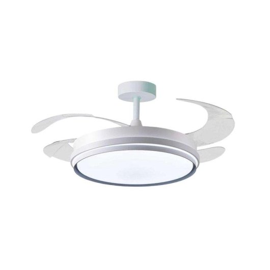 Ventilador de techo Bel Air Kioto 72W 4 aspas retráctiles plateado 108 cm