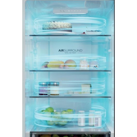 Frigorífico Combi Haier HTR3618CNMG No Frost 185 cm 360 L C Prata