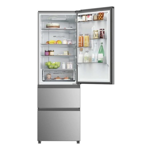 Frigorífico Combi Haier HTR3618CNMG No Frost 185 cm 360 L C Prata