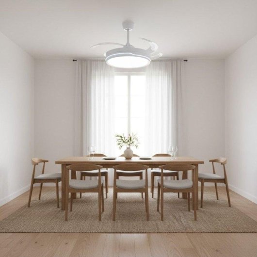 Ventilador de techo Helios Home Novair con aspas retráctiles y luz LED