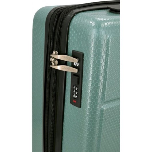 Tandem Set 2 Maletas Expandible Palma 16" 20" Abs Ruedas Dobles 360º Verde Ópalo
