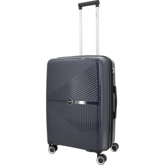 Tandem Set 2 Maletas Teide Pp Expandible Cabina 41l Mediana 76l Azul Marino Ruedas 360