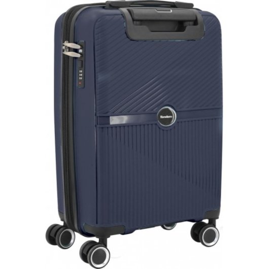 Tandem Set 2 Maletas Teide Pp Expandible Cabina 41l Mediana 76l Azul Marino Ruedas 360