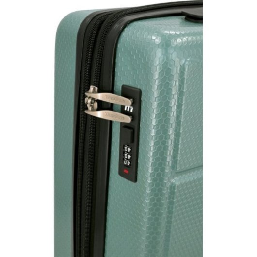 Tandem Palma Maleta Cabina Expandible 30l Abs Verde Opalo Ruedas Dobles 360º