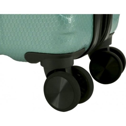 Tandem Palma Maleta Cabina Expandible 30l Abs Verde Opalo Ruedas Dobles 360º