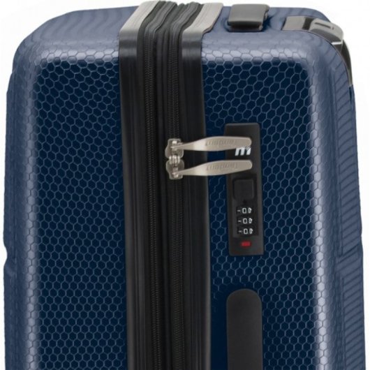 Tandem Palma Set 2 Maletas Cabina 16 Y 20 Pulgadas Expandibles Azul Marino Ruedas 360