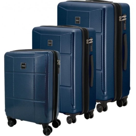 Tandem Palma Set 3 Maletas Expandibles Abs Cabina 41l Mediana 68l Grande 76l Ruedas 360
