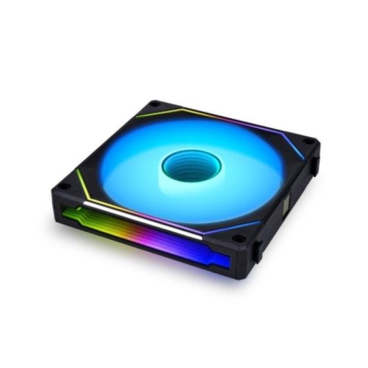 Ventilador suplementar Lian Li Uni Fan SL140 Infinity 140mm PWM RGB sem fio preto