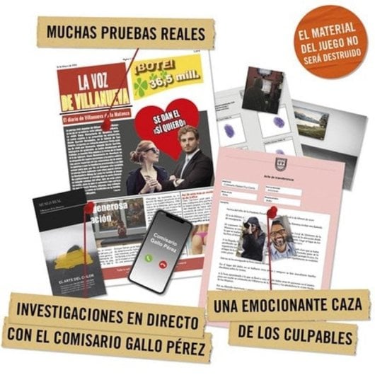 Juego de mesa Hidden Games El Caso 2 Diadema Escarlata 1000 piezas