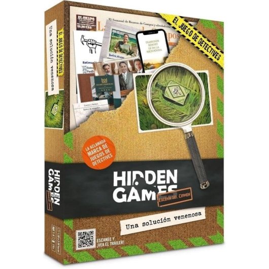Juego de mesa Hidden Games El Caso 3 una Solución Venenosa Multicolor