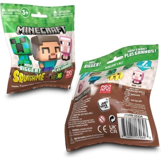 Juguete Antiestrés Minecraft SquishMe Serie 6 Bolsa Sorpresa