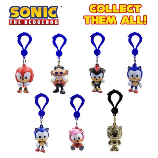 Llavero Magicbox Sonic Backpack Hangers S6 Aleatório