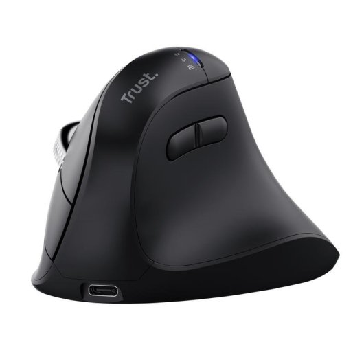 Ratón Trust Vyran Sem Fios Vertical Bluetooth 4800DPI Preto Recarregável
