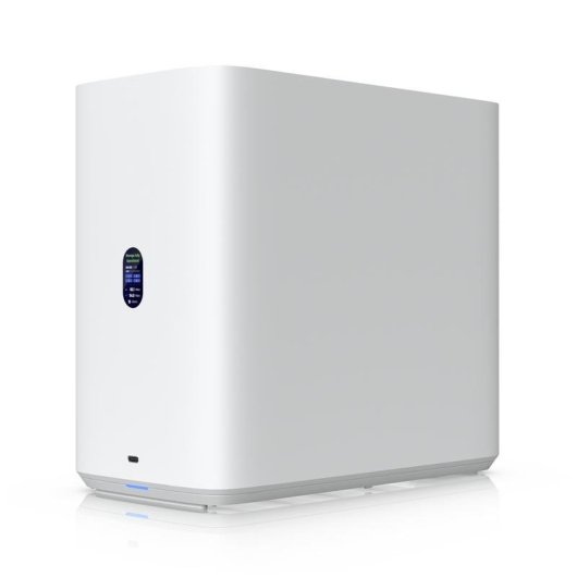 NAS de escritorio Ubiquiti 4 bahías ARM Cortex-A57 4GB USB-C 2.5GbE blanco