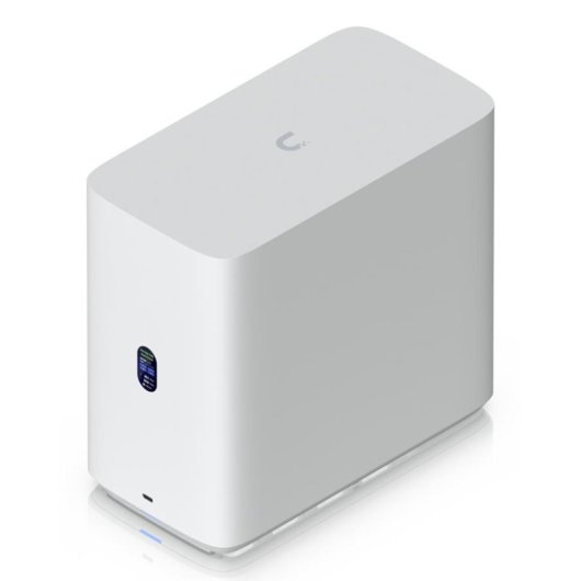 NAS de escritorio Ubiquiti 4 bahías ARM Cortex-A57 4GB USB-C 2.5GbE blanco