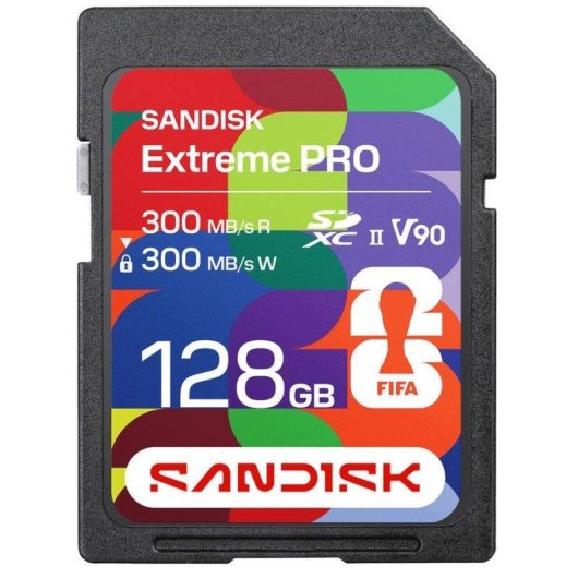Cartao de memoria Sandisk Extreme PRO 128GB SDXC UHS-II 300MB/s V90 IP68